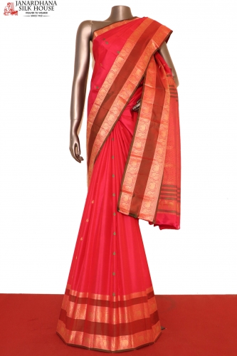 Handloom Thread Weave Kanjeevaram Silk Saree